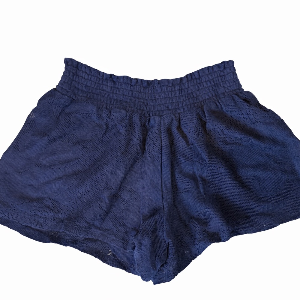 Aerie Navy Mesh Athletic Shorts